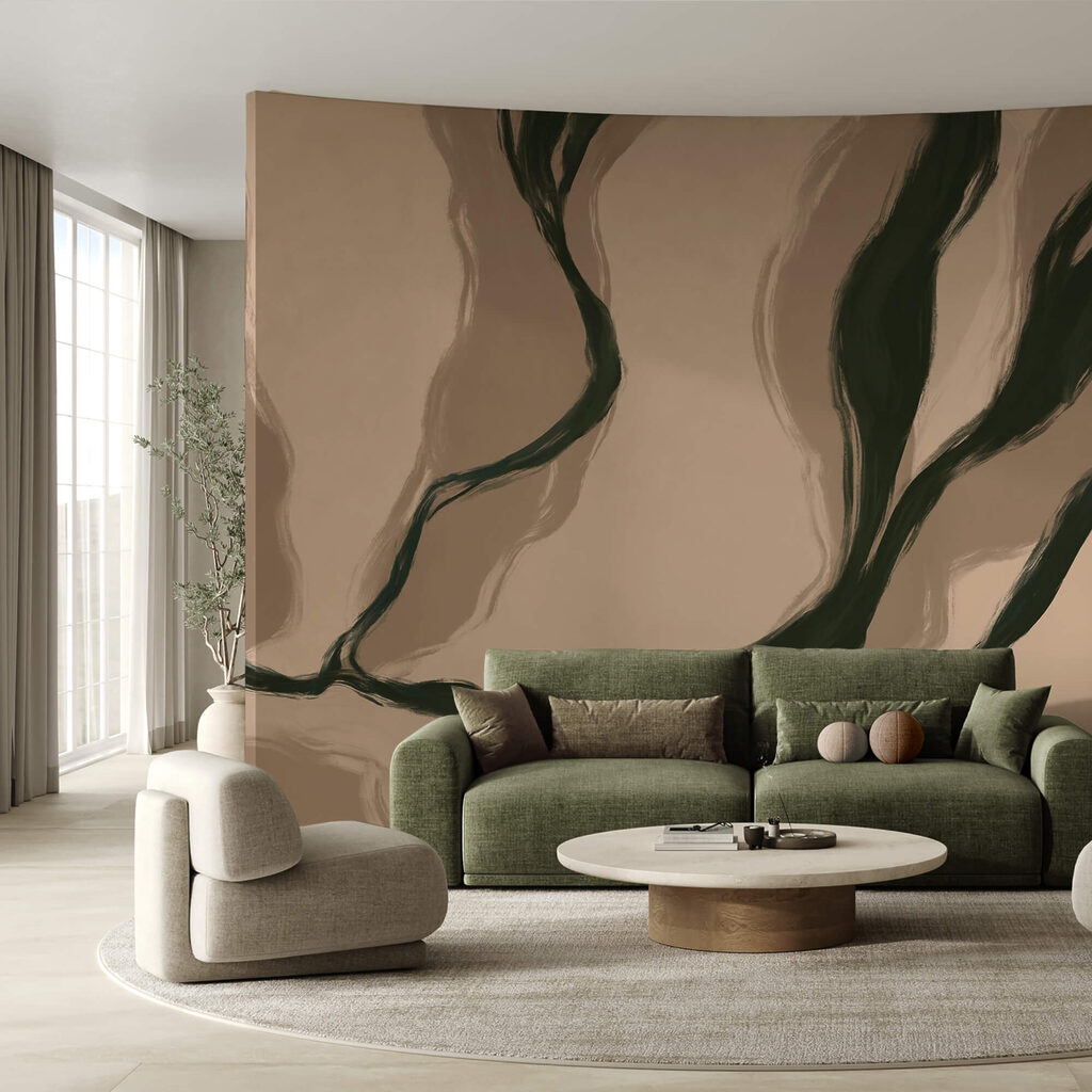 Dark streams through sand — interior 1