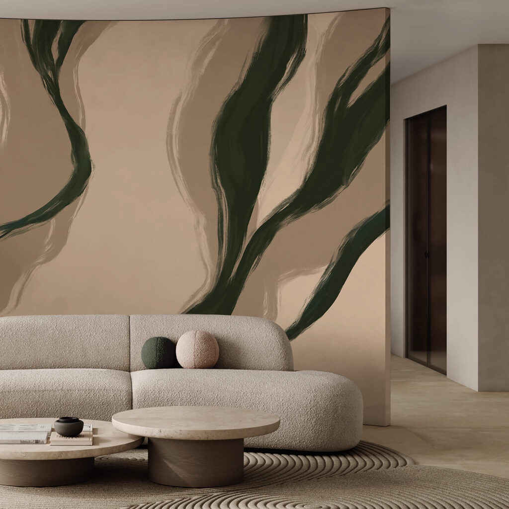 Dark streams through sand — interior 2