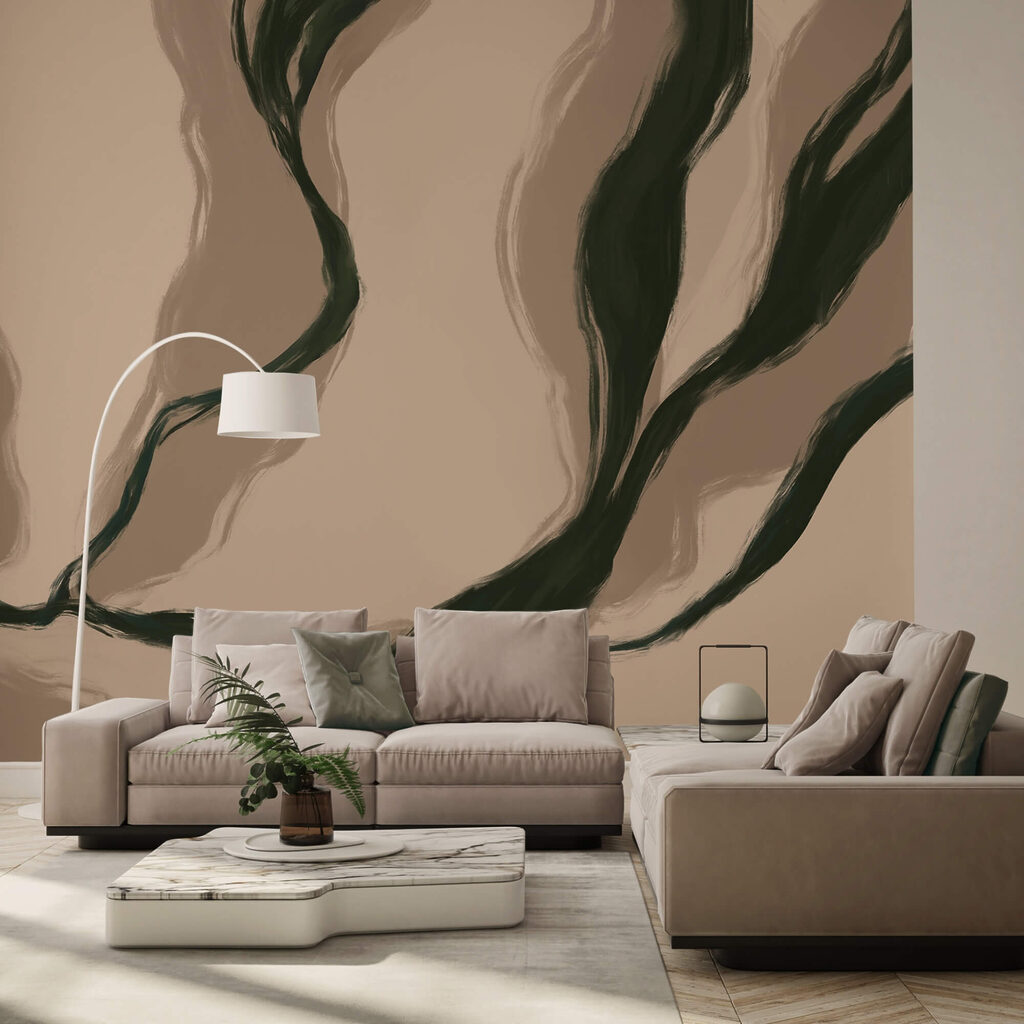 Dark streams through sand — interior 3
