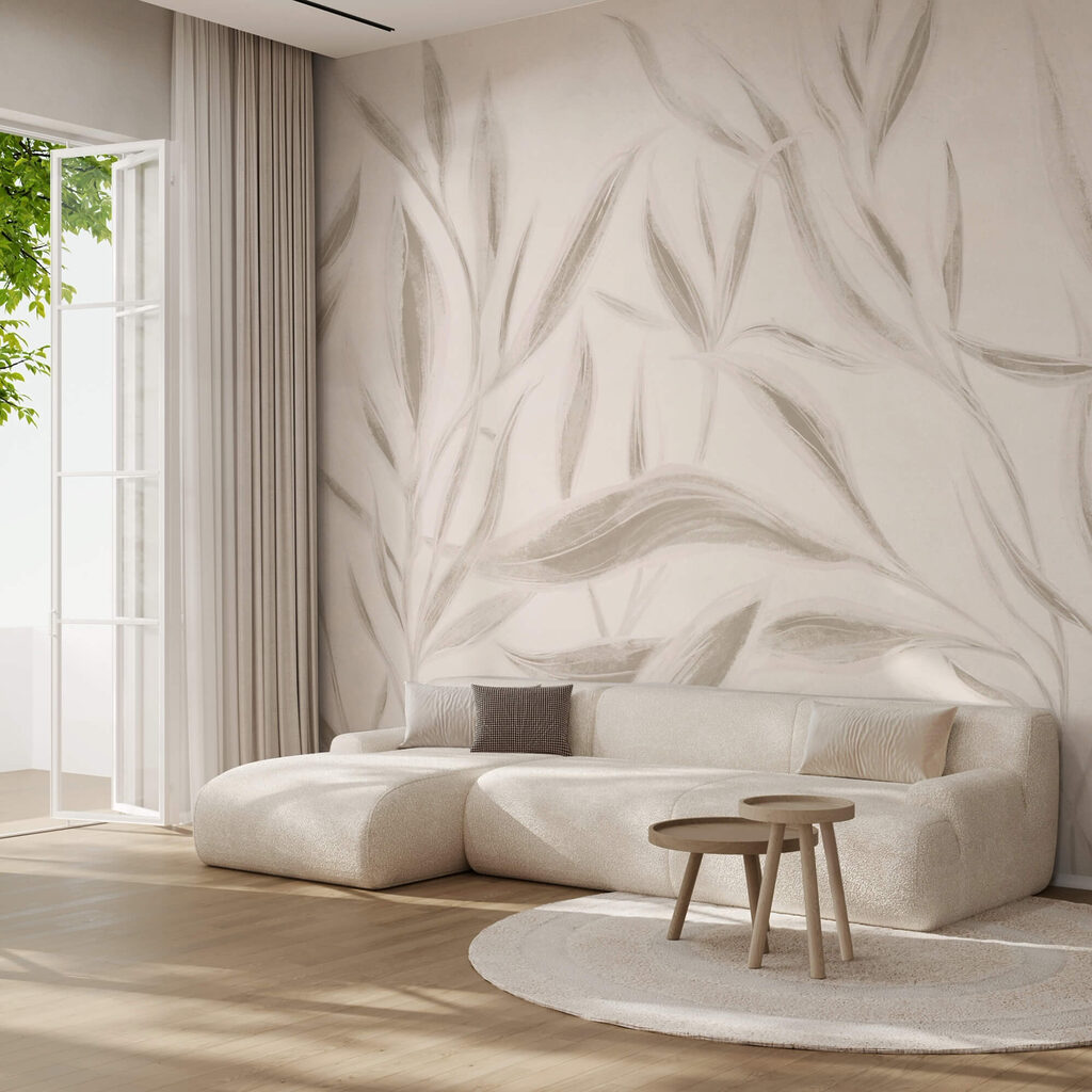 Narrow leaves in watercolour — interior 1