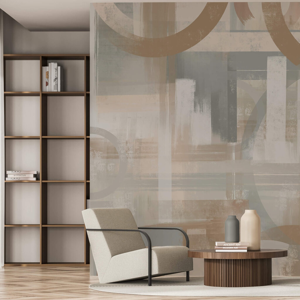 Circles between paint bands — interior 3