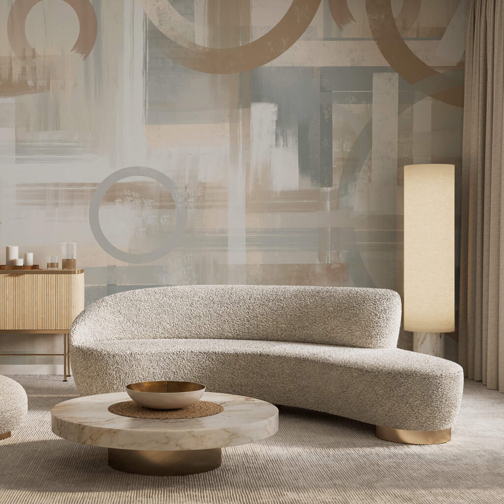Circles between paint bands — interior 2