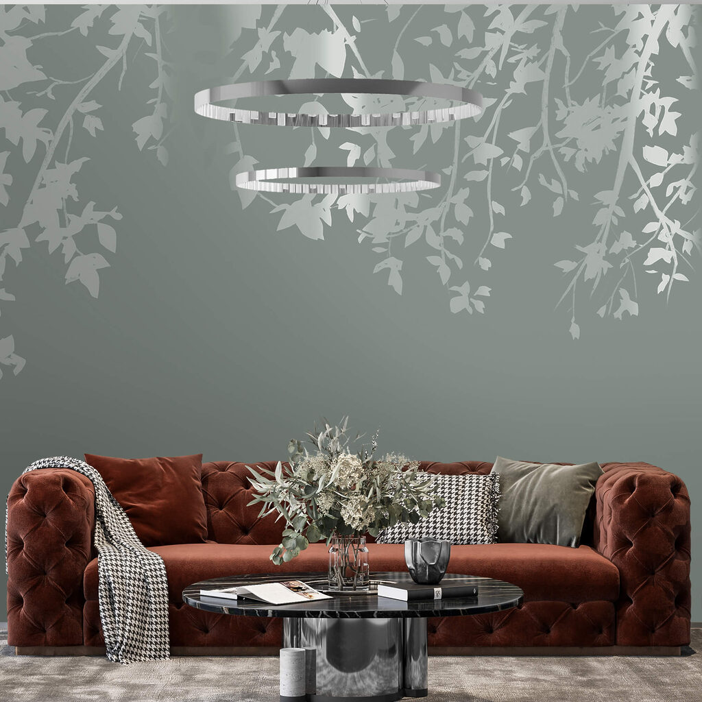 Hanging leaves and twigs — interior 4