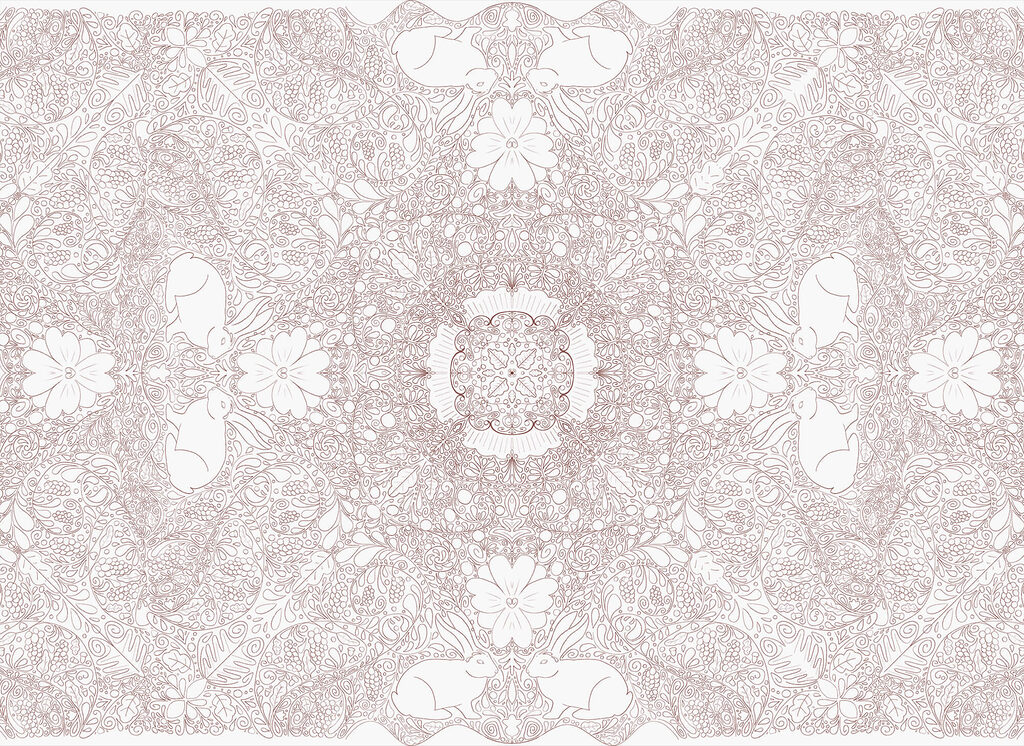 Fine symmetrical ornament — full design