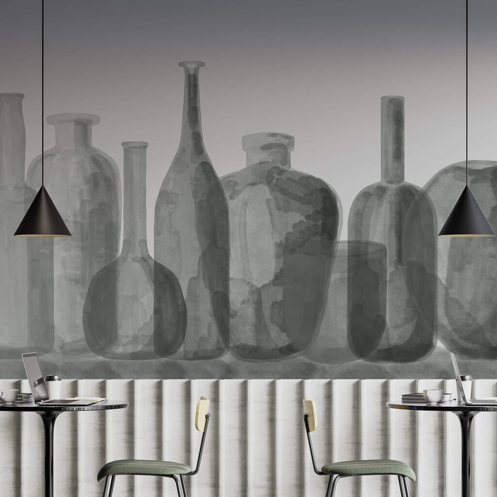 Bottles in still life — interior 1
