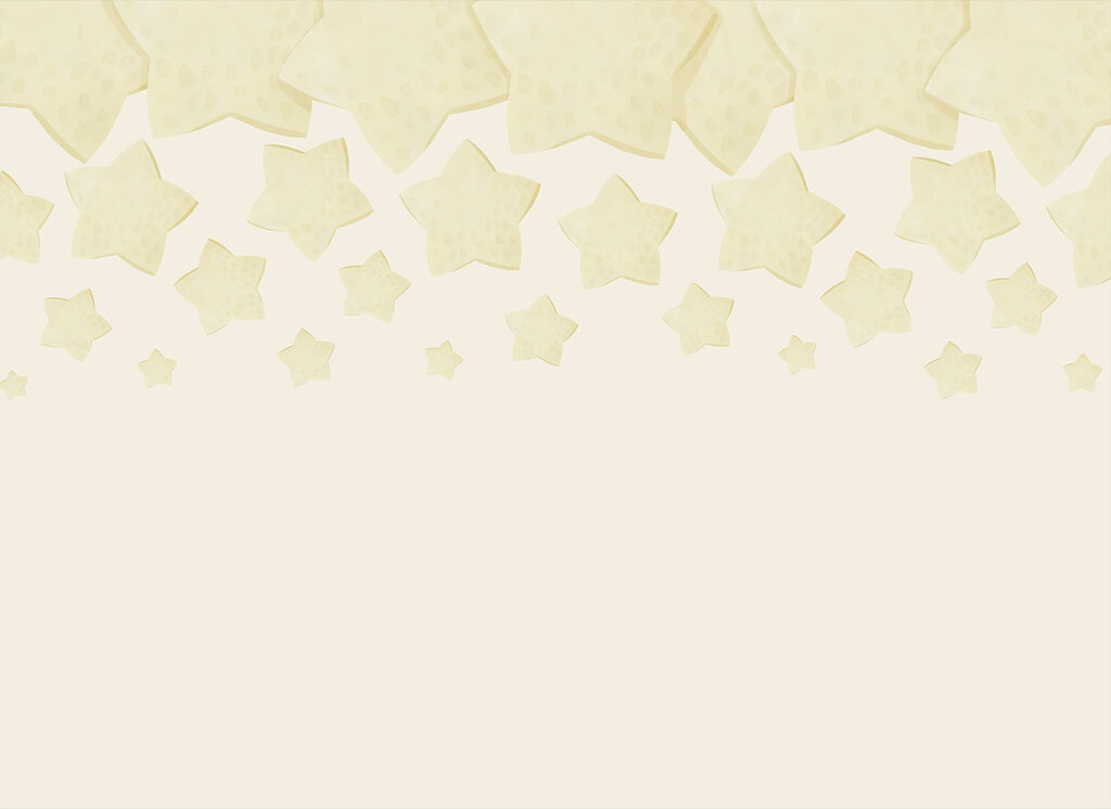 Stars along the top — full design