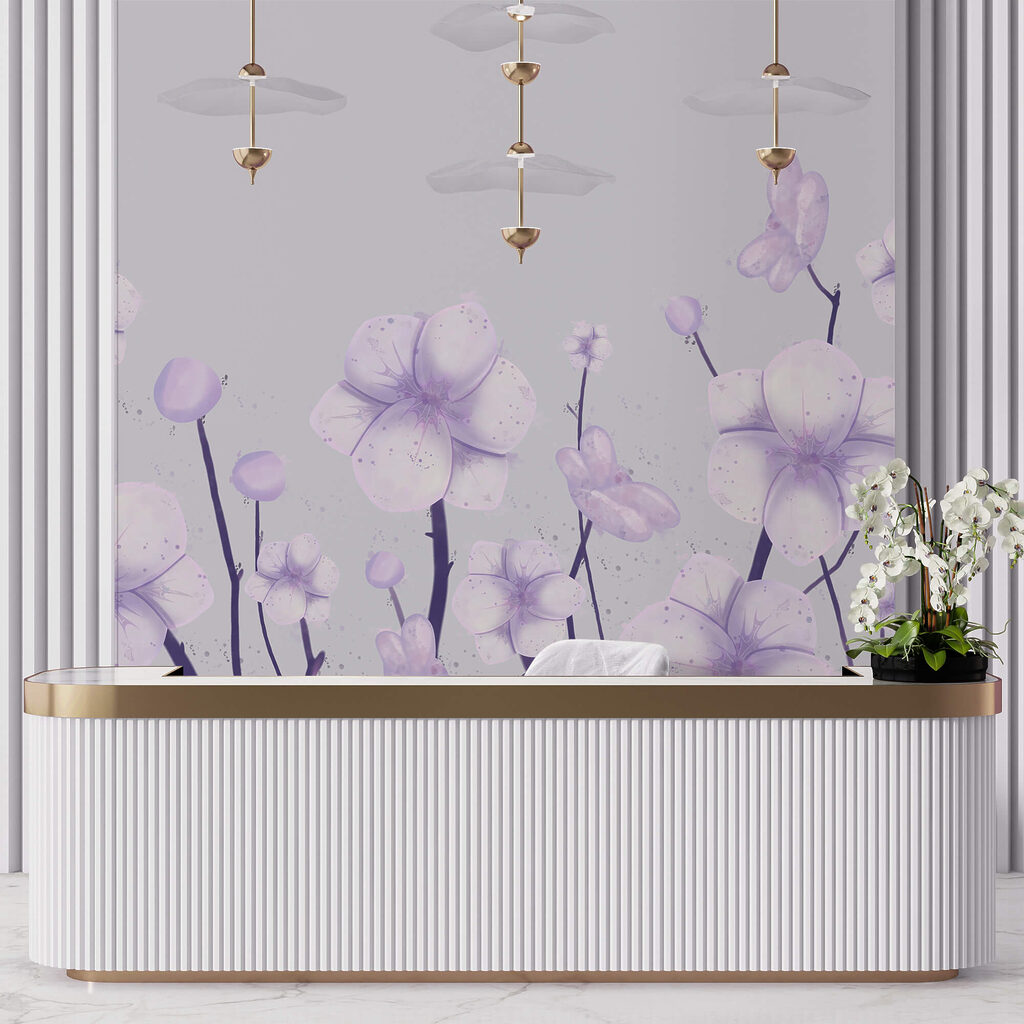 Lilac blossoms rising — interior 1