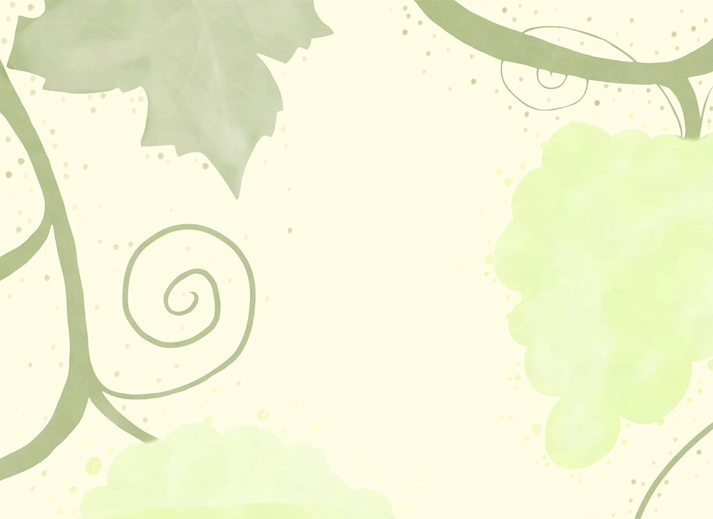 Grape vines in green — full design