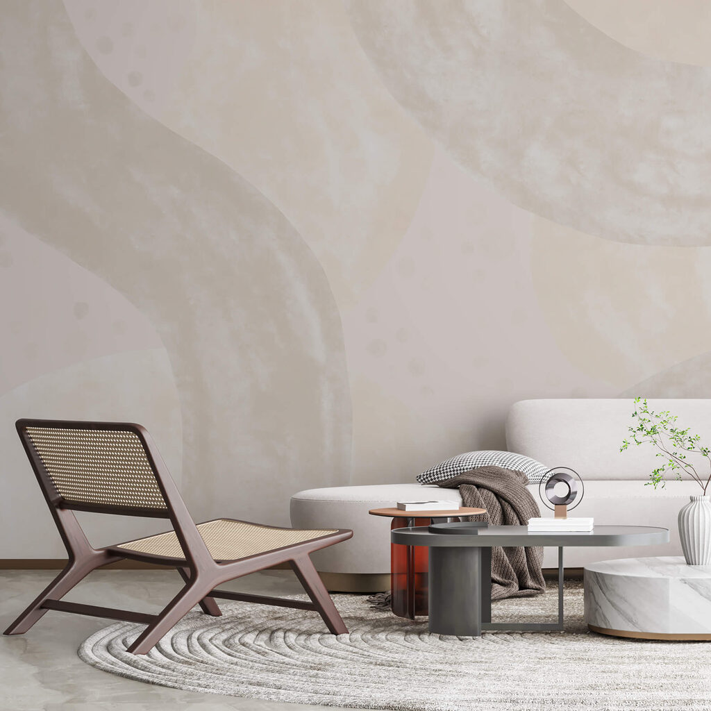 Pale arches over paint — interior 1