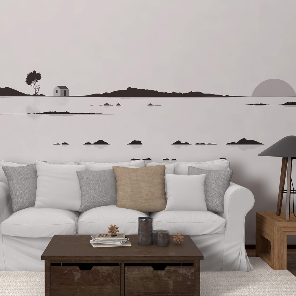 Small house by water — interior 2