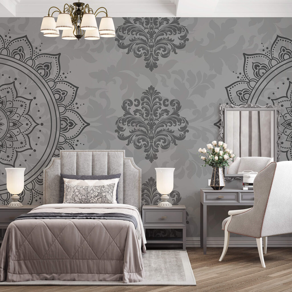 Fine grey ornaments — interior 1
