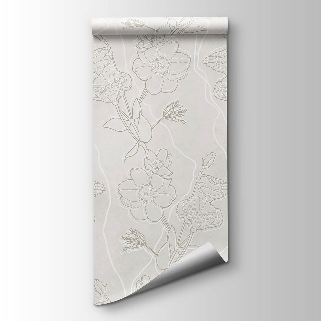 Pale flower outlines — product view