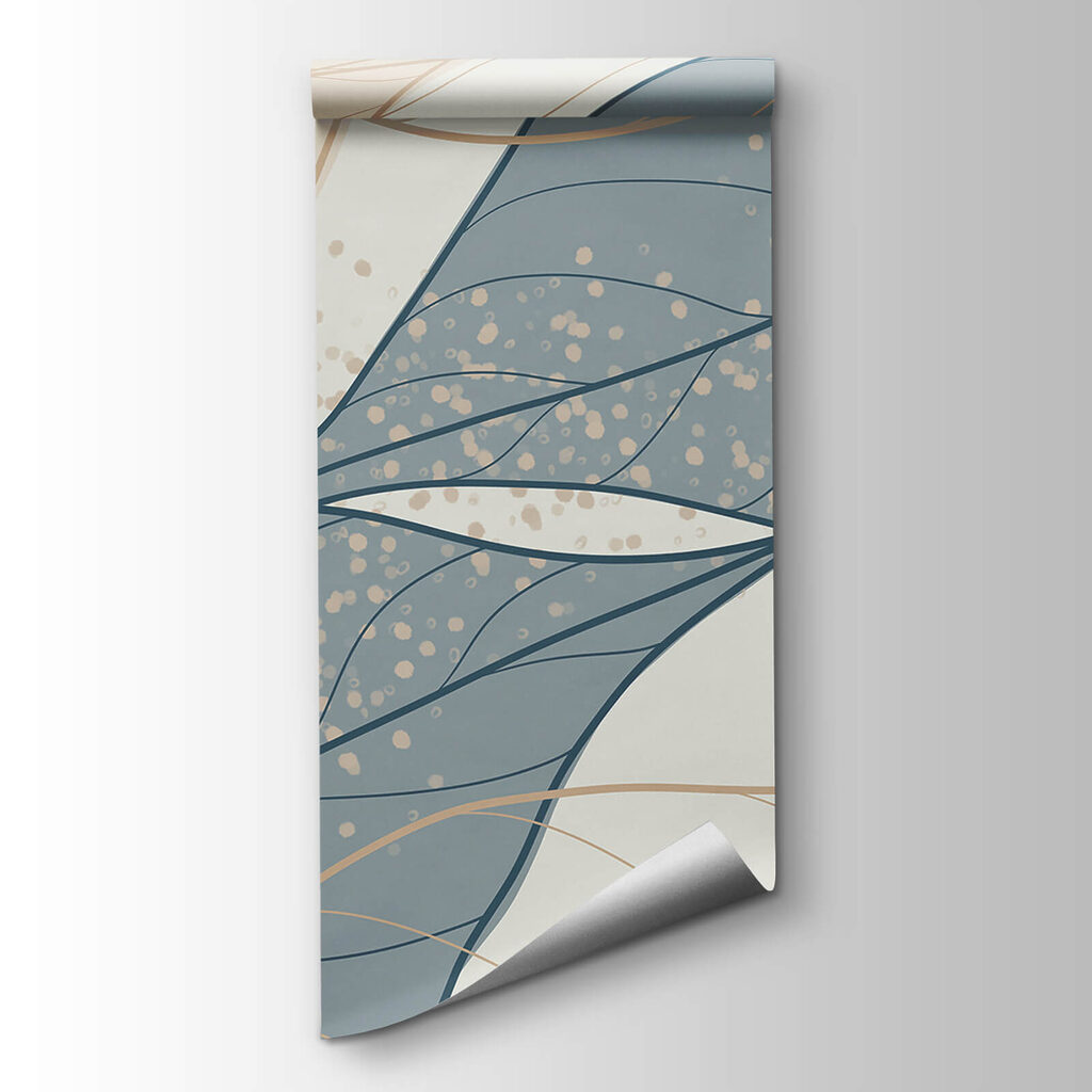 Blue leaves with dots — product view