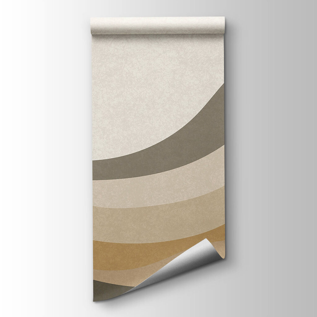 Wavy bands in ochre — product view
