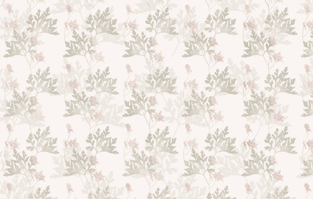 Repeating leafy sprigs — full design
