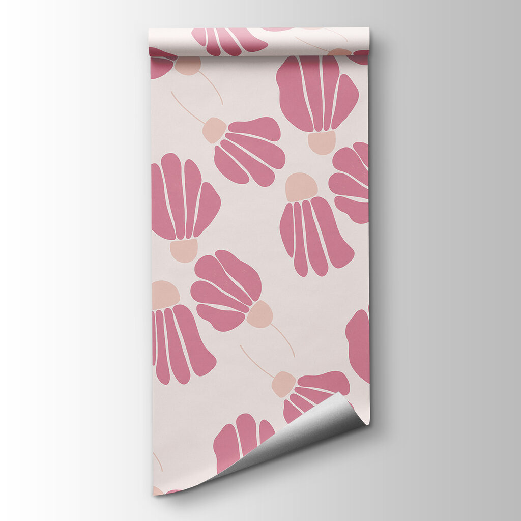 Pink flowers in repeat — product view