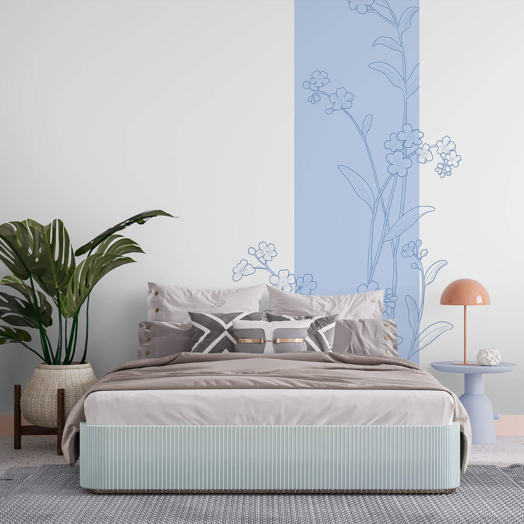 Fine flower outlines — interior 2