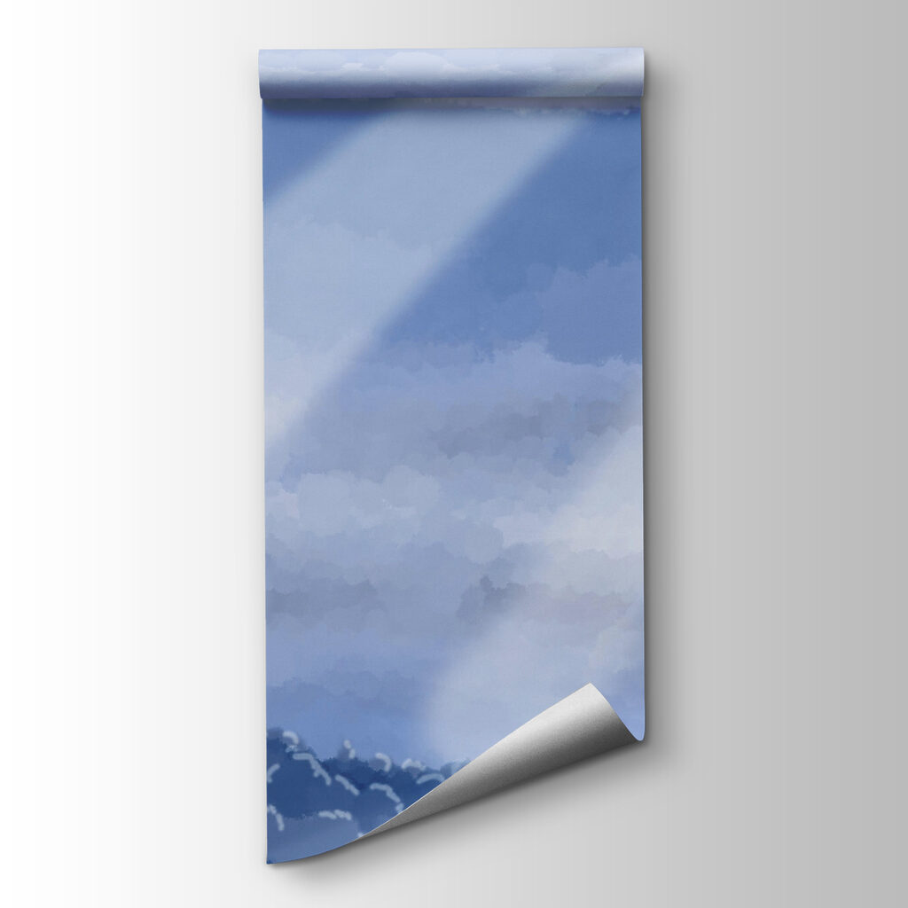 Light beams through clouds — product view