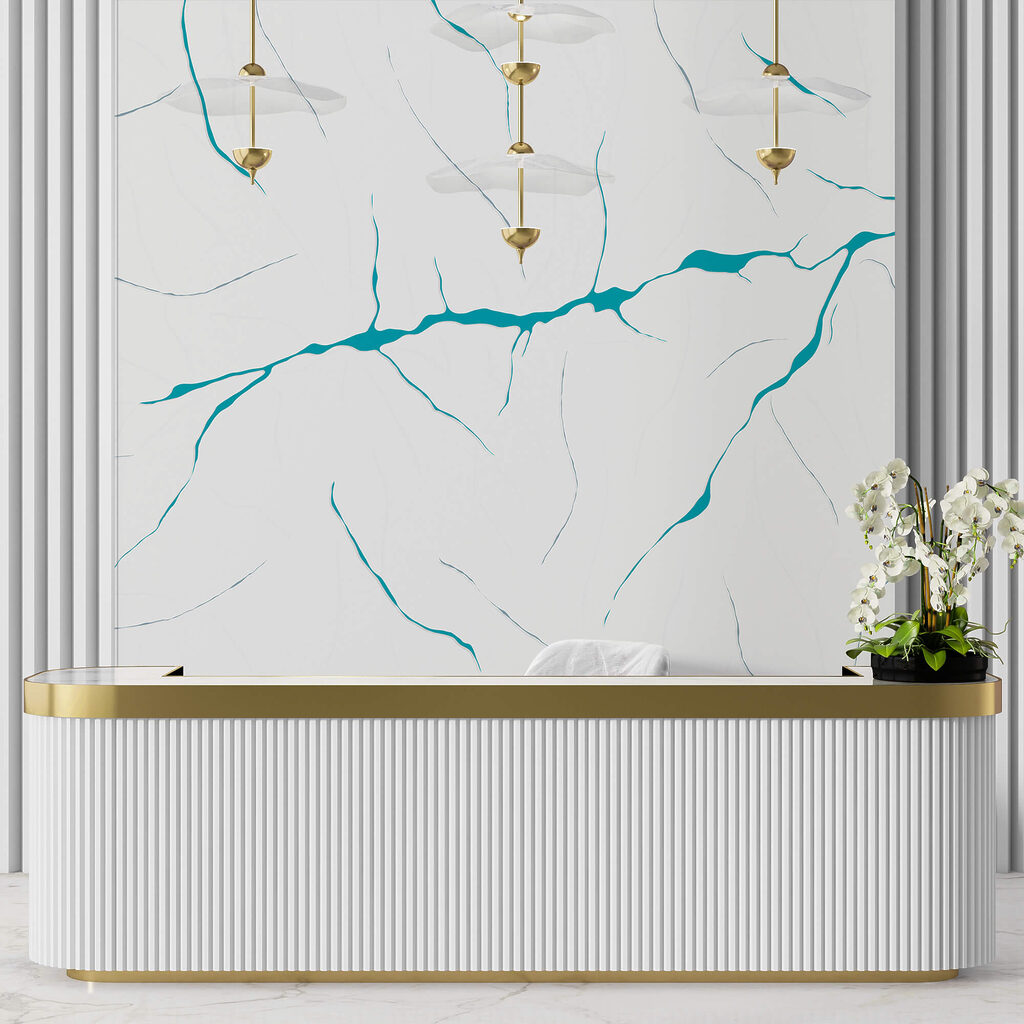 Blue Threads in an interior