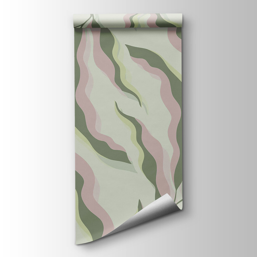 Wavy leaves in pastels — product view