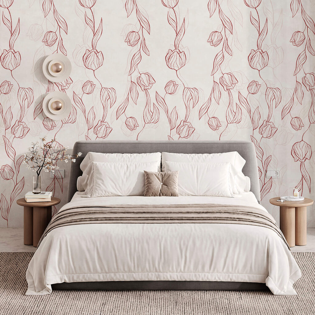 Tulips in graceful outlines — interior 1