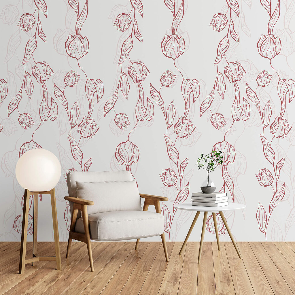 Tulips in graceful outlines — interior 2