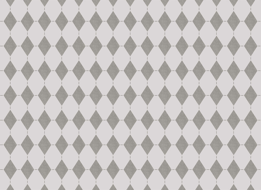 Small diamonds in grey — full design