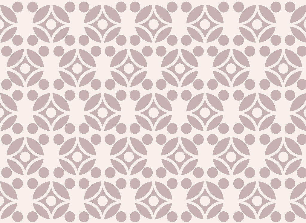 Flower shapes in rows — full design