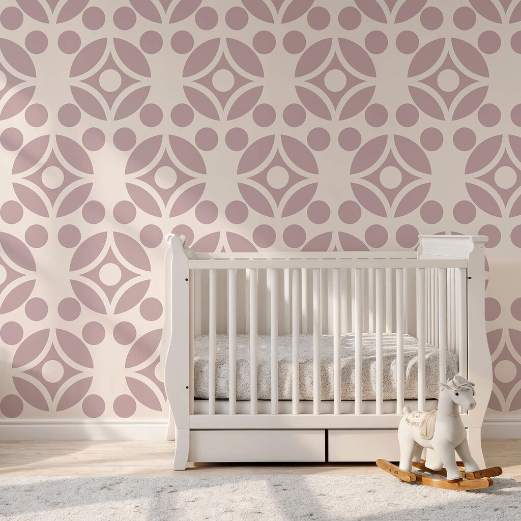 Flower shapes in rows — interior 2