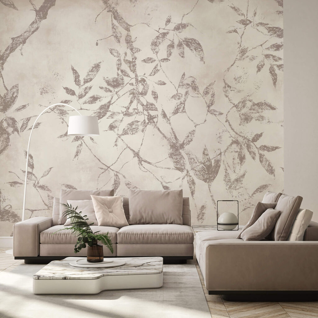 Fine branches and leaves — interior 1