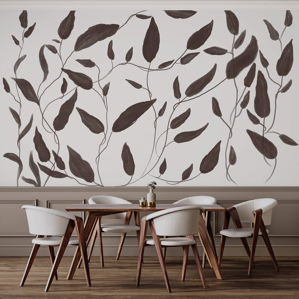 Leaves on curling stems — interior 2