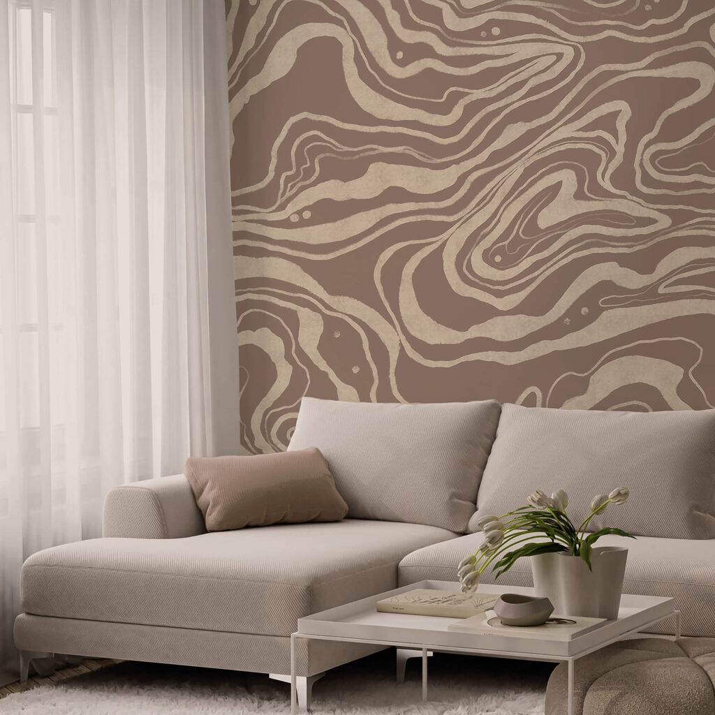 Thin twisting lines — interior 1