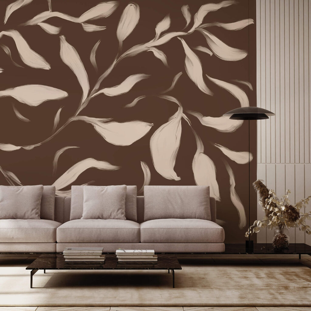 Scattered leaves and twigs — interior 1