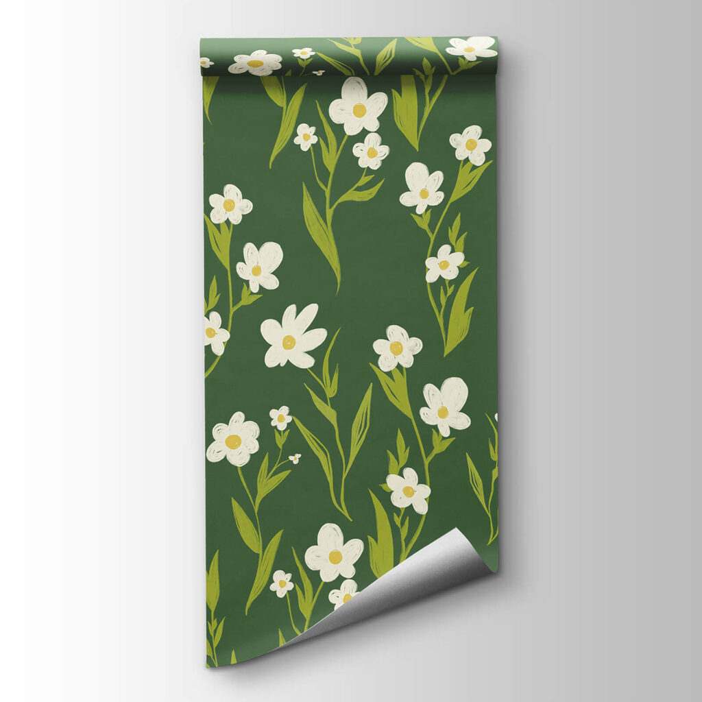 Even pattern, forest green — product view