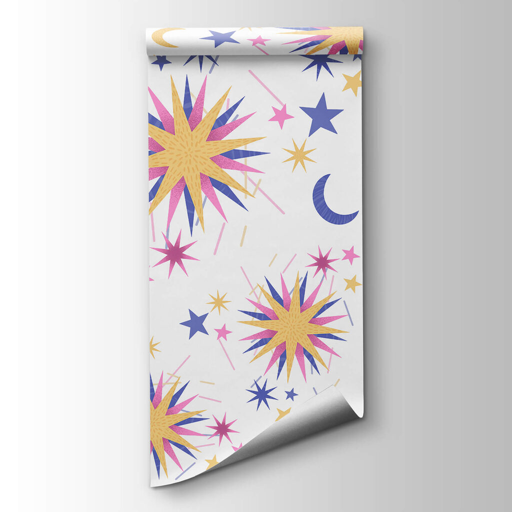 Stars shining in colour — product view