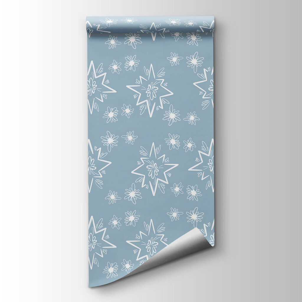 White stars on blue — product view