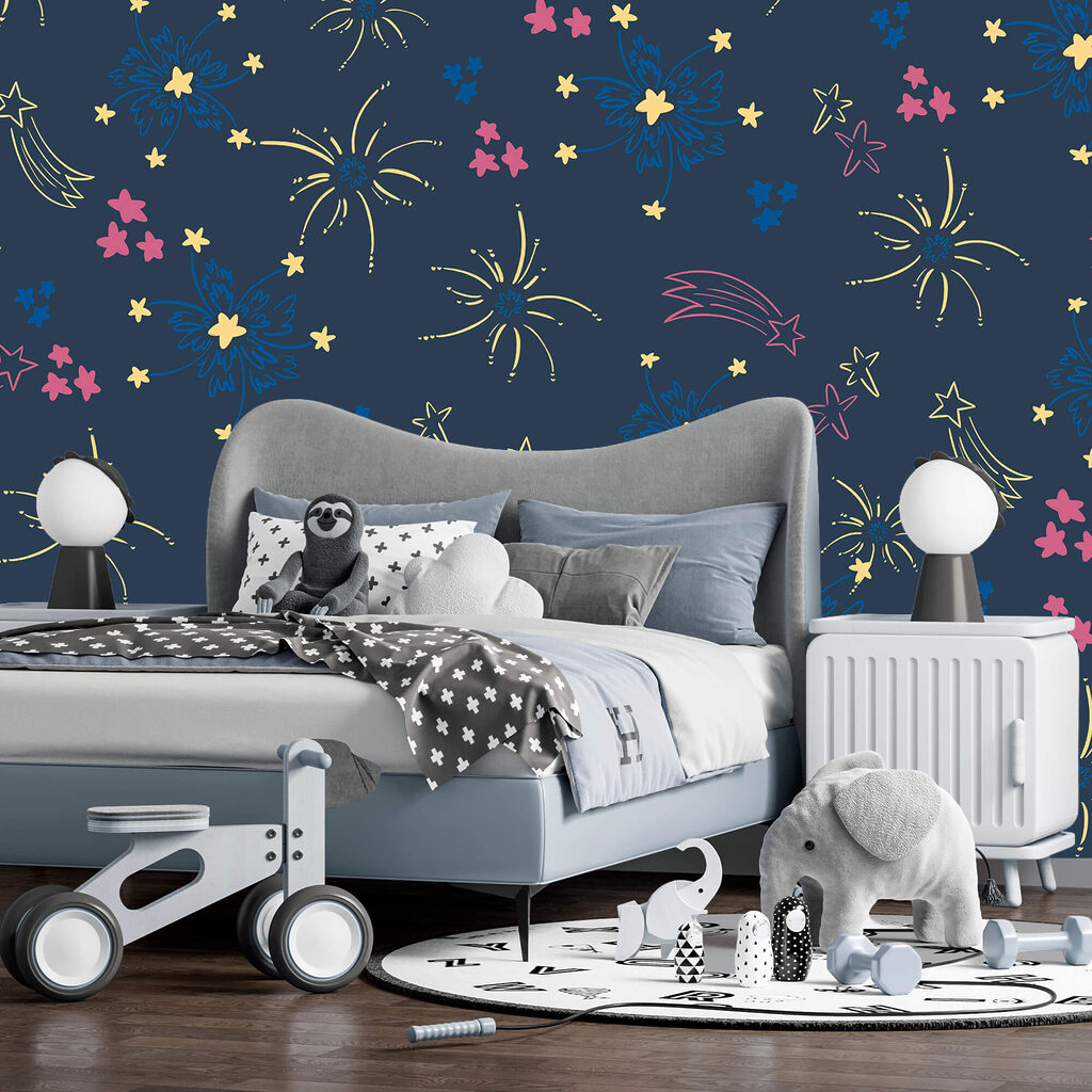 Stars on night blue — interior 1