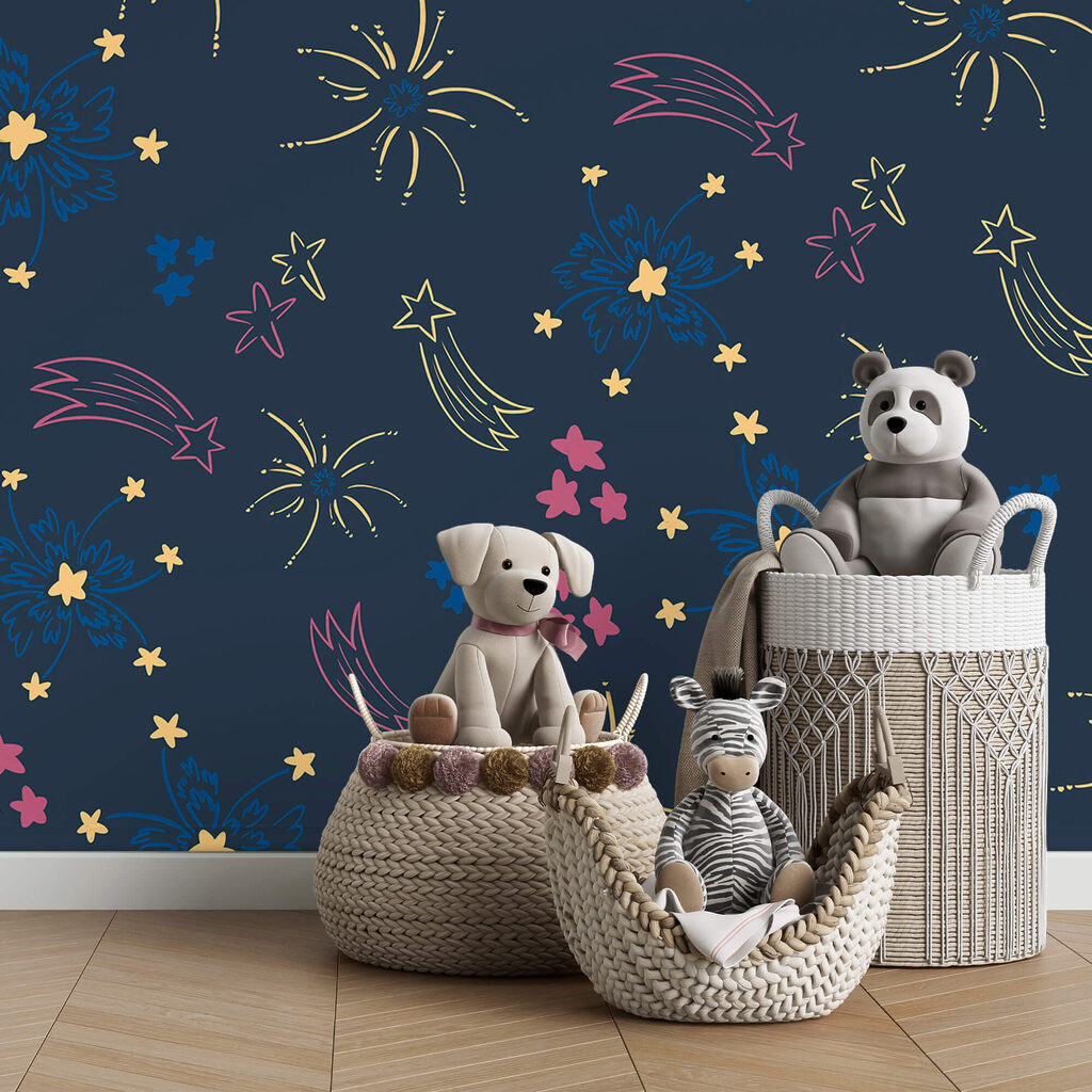 Stars on night blue — interior 2