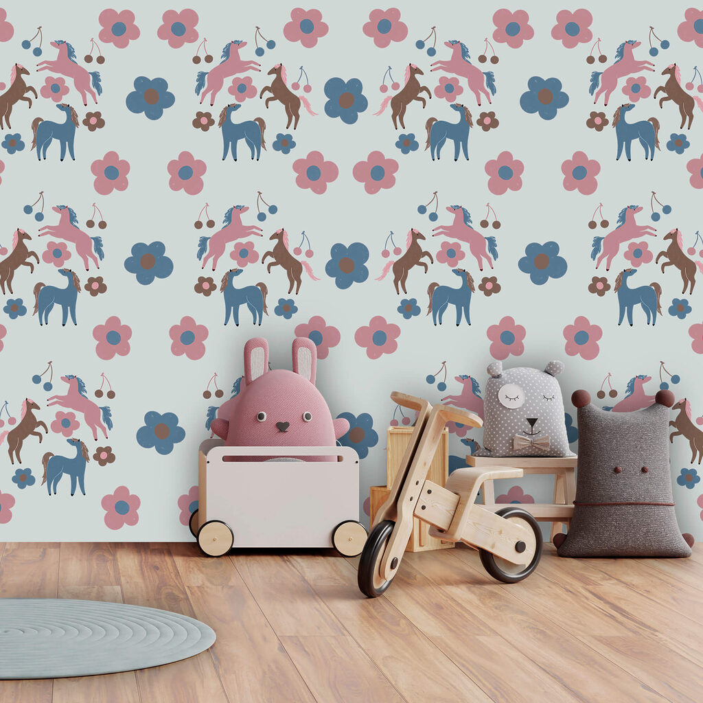 Small horses among flowers — interior 2