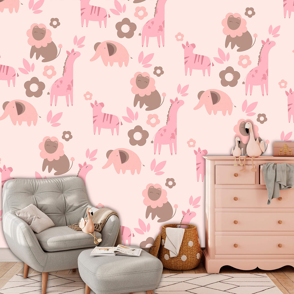 Jungle animals among flowers — interior 2