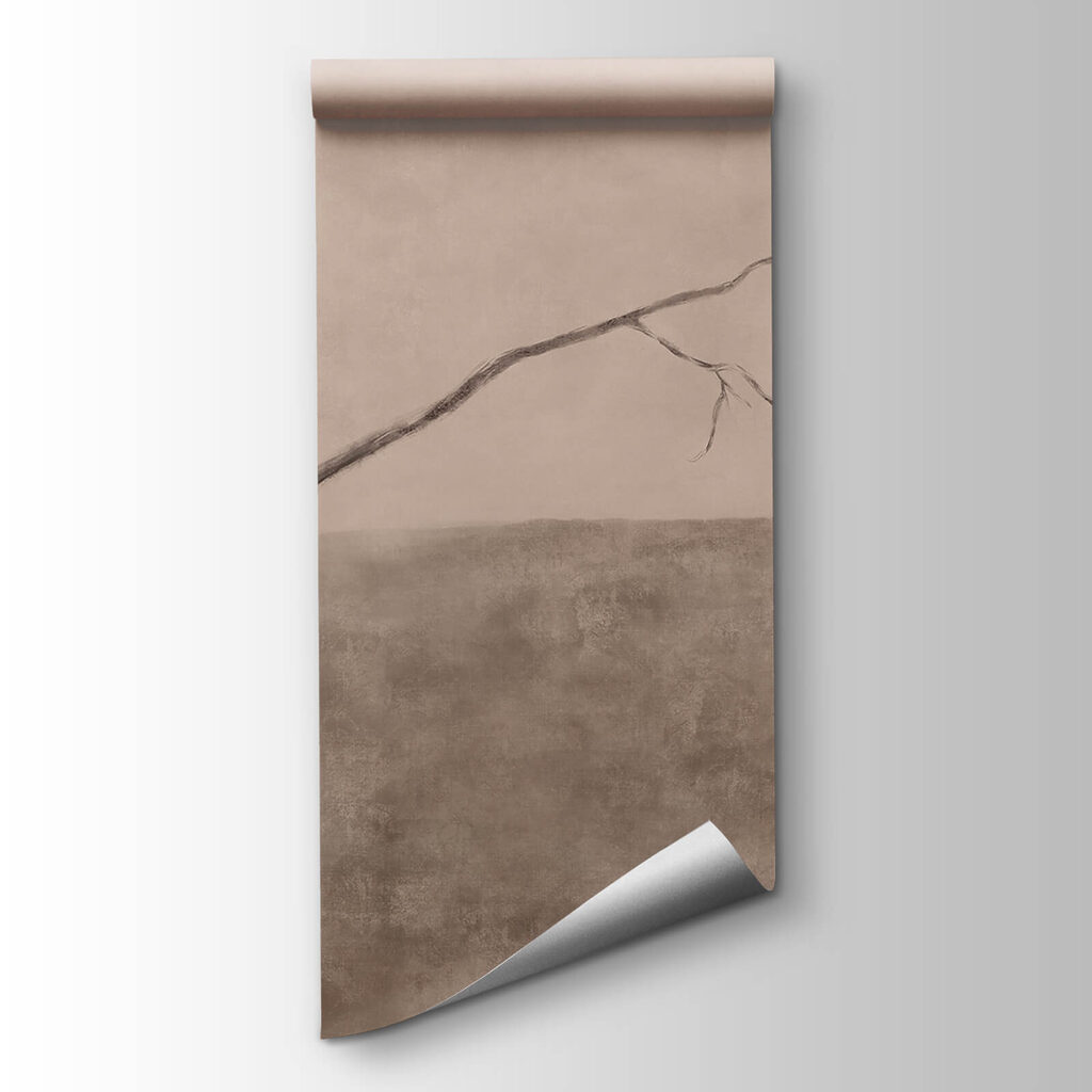 Bare branch over hills — product view