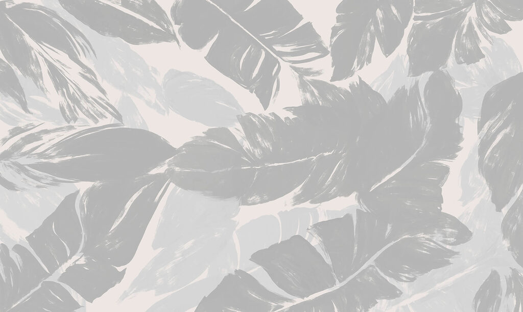 Broad light grey leaves — full design