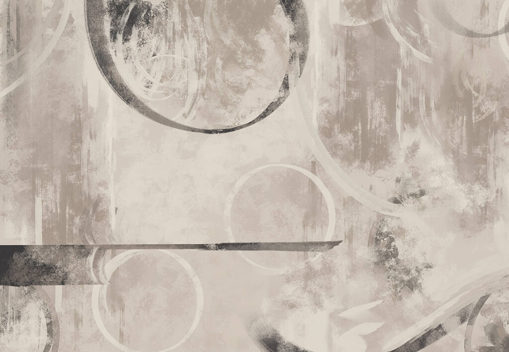 Circles on weathered paint — full design