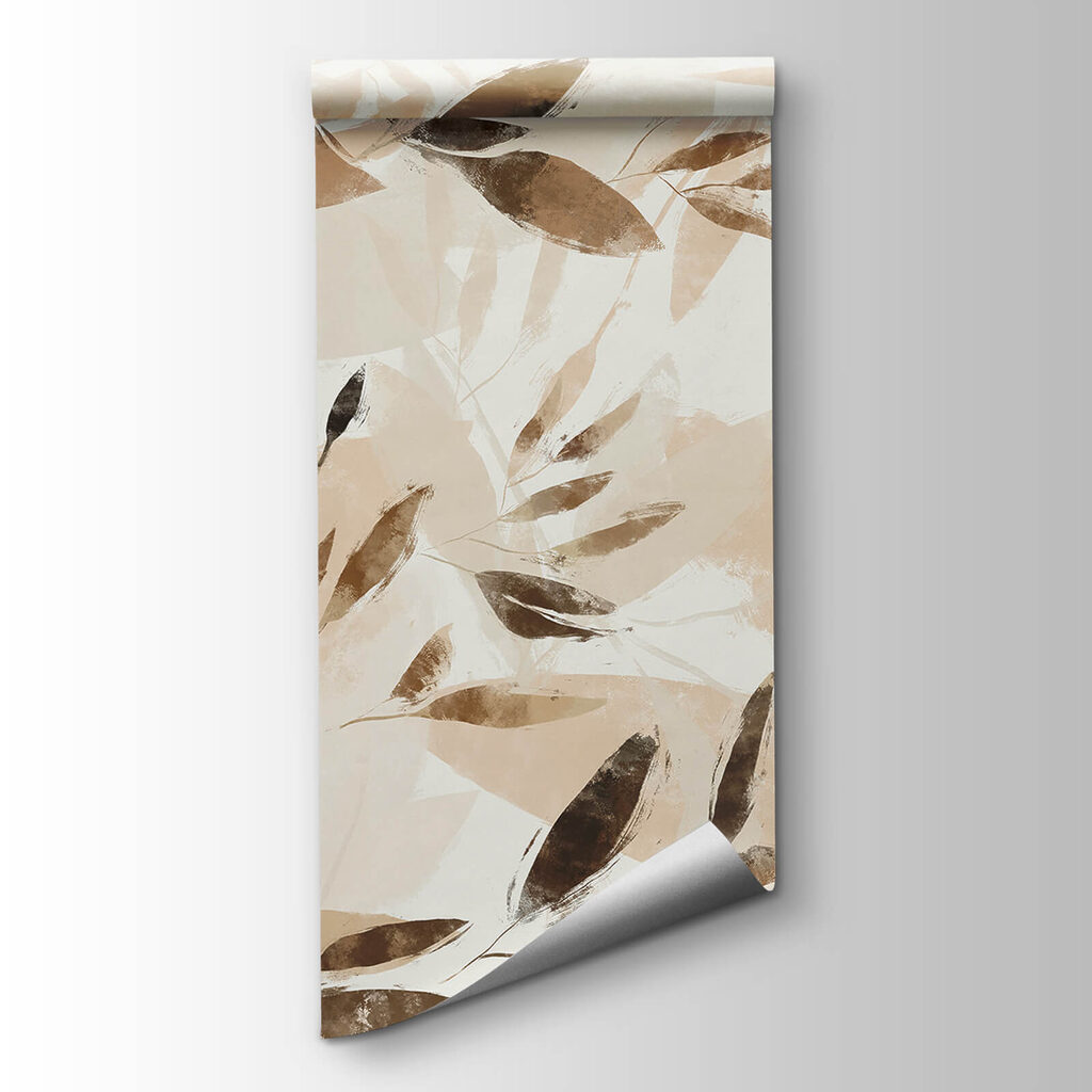 Leaves in brown watercolour — product view