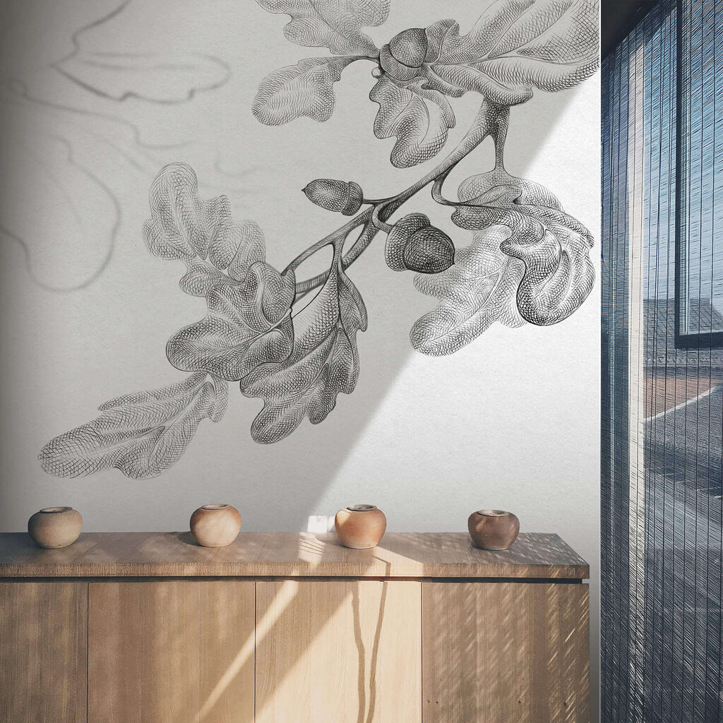 Oak branch in grey — interior 2