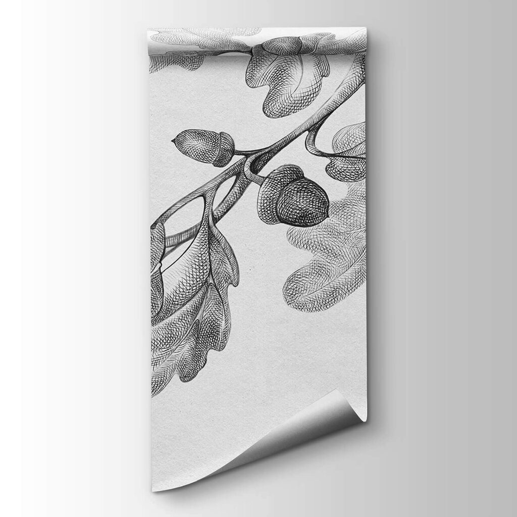 Oak branch in grey — product view