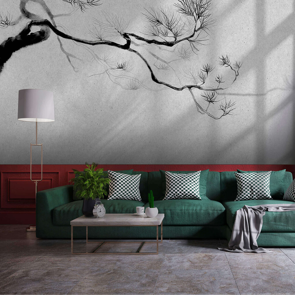 Fine pine branch — interior 1