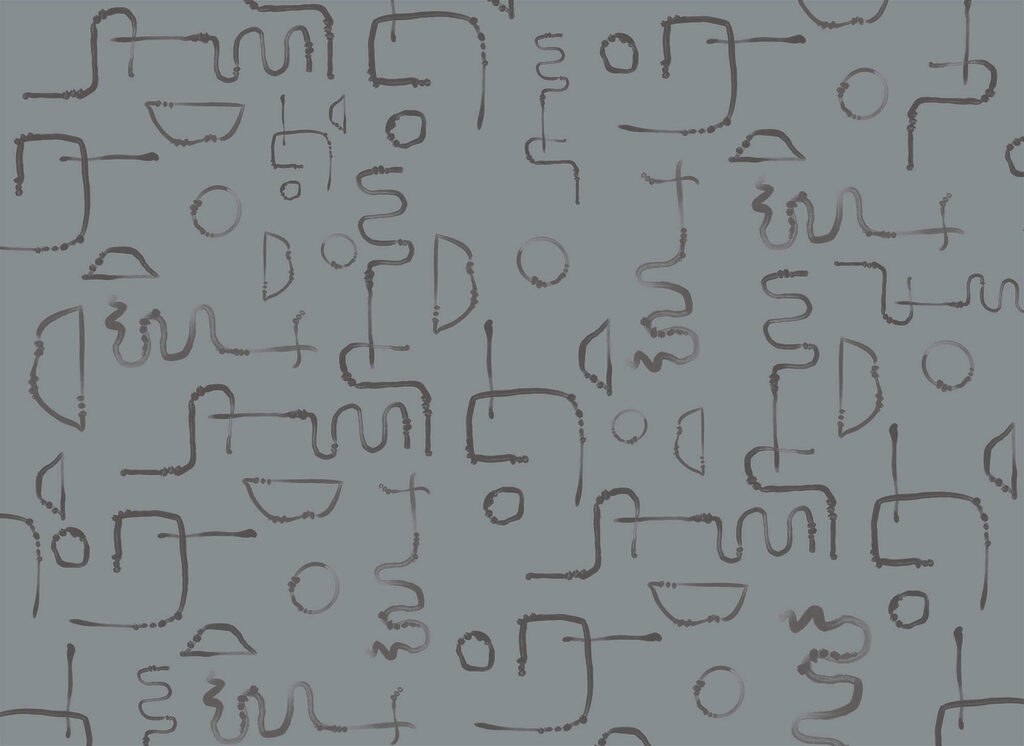 Loose lines in grey — full design