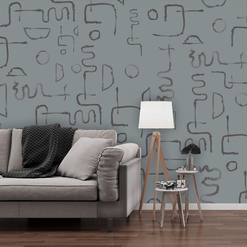 Loose lines in grey — interior 2