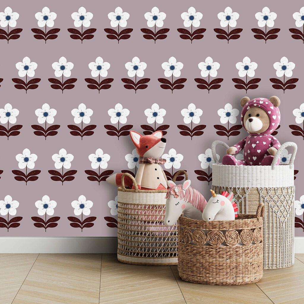Flowers in neat rows — interior 2